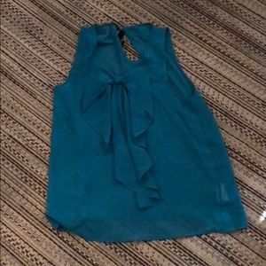 New ! Never worn fancy blue dressy blouse!